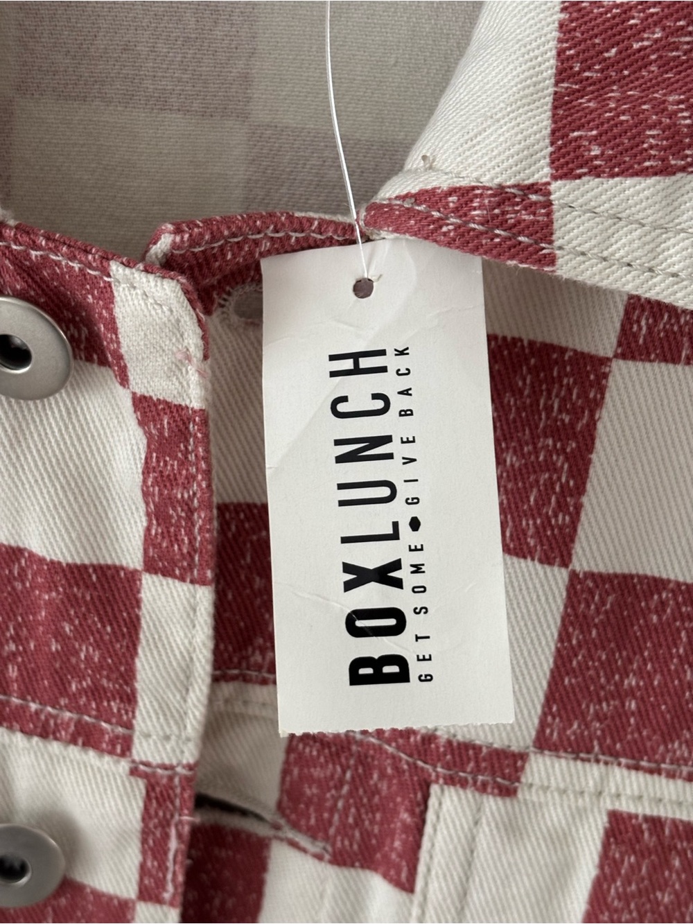 Disney Lady and the Tramp Tony’s Restaurant Checkered Jacket Medium NWT - Picture 7 of 7